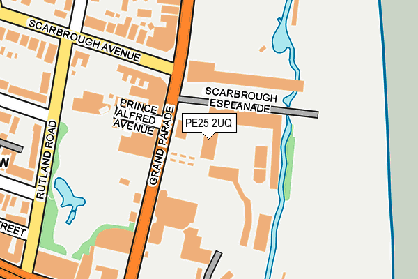 PE25 2UQ map - OS OpenMap – Local (Ordnance Survey)