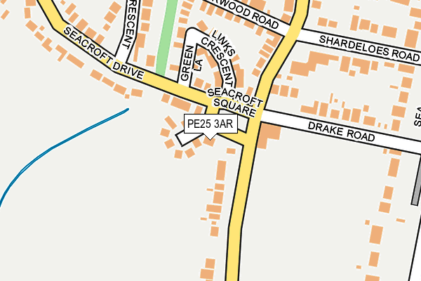 PE25 3AR map - OS OpenMap – Local (Ordnance Survey)