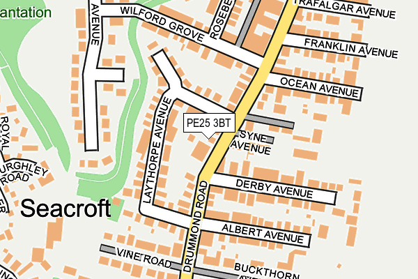 PE25 3BT map - OS OpenMap – Local (Ordnance Survey)