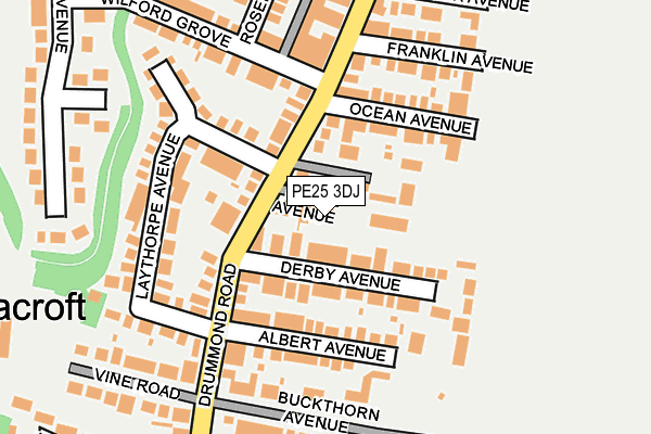 PE25 3DJ map - OS OpenMap – Local (Ordnance Survey)
