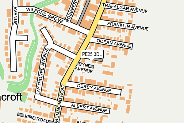 PE25 3DL map - OS OpenMap – Local (Ordnance Survey)
