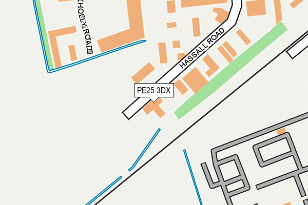 PE25 3DX map - OS OpenMap – Local (Ordnance Survey)