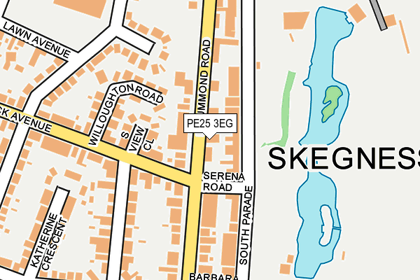 PE25 3EG map - OS OpenMap – Local (Ordnance Survey)