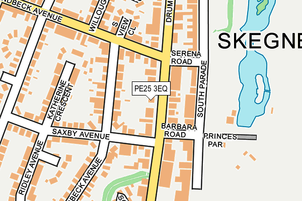 PE25 3EQ map - OS OpenMap – Local (Ordnance Survey)