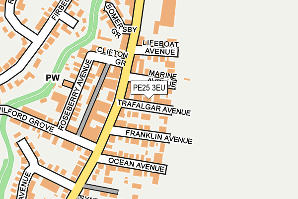 PE25 3EU map - OS OpenMap – Local (Ordnance Survey)