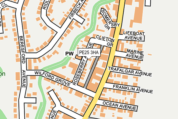 PE25 3HA map - OS OpenMap – Local (Ordnance Survey)