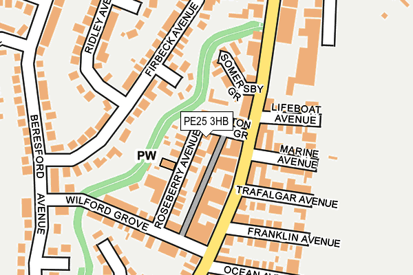PE25 3HB map - OS OpenMap – Local (Ordnance Survey)