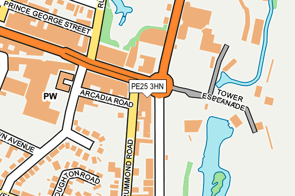 PE25 3HN map - OS OpenMap – Local (Ordnance Survey)