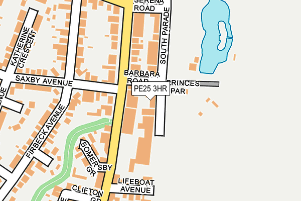 PE25 3HR map - OS OpenMap – Local (Ordnance Survey)