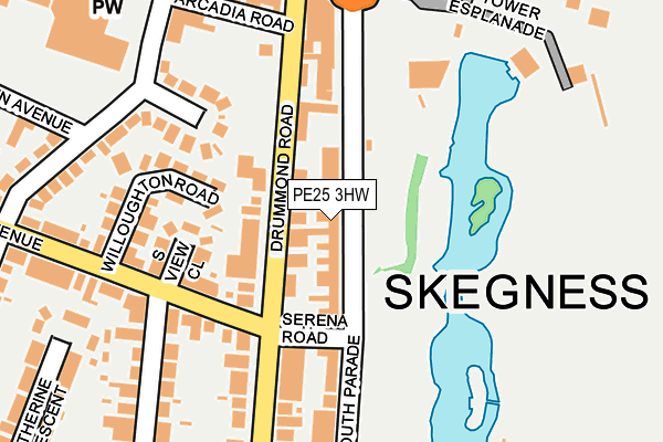 PE25 3HW map - OS OpenMap – Local (Ordnance Survey)