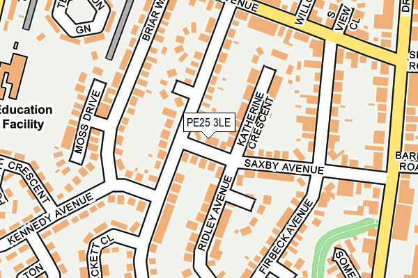 PE25 3LE map - OS OpenMap – Local (Ordnance Survey)
