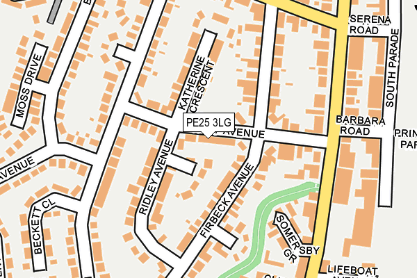 PE25 3LG map - OS OpenMap – Local (Ordnance Survey)