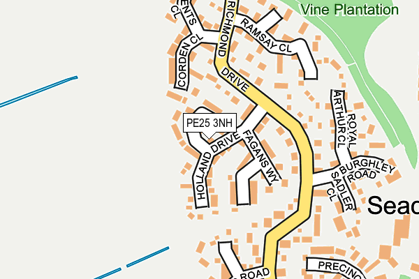 PE25 3NH map - OS OpenMap – Local (Ordnance Survey)