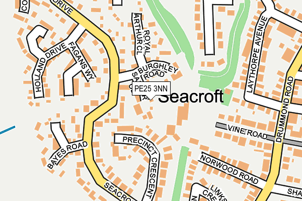 PE25 3NN map - OS OpenMap – Local (Ordnance Survey)
