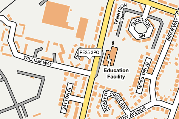 PE25 3PQ map - OS OpenMap – Local (Ordnance Survey)