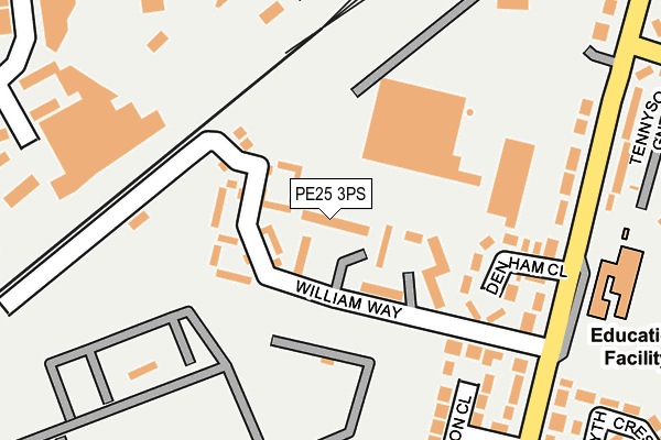 PE25 3PS map - OS OpenMap – Local (Ordnance Survey)