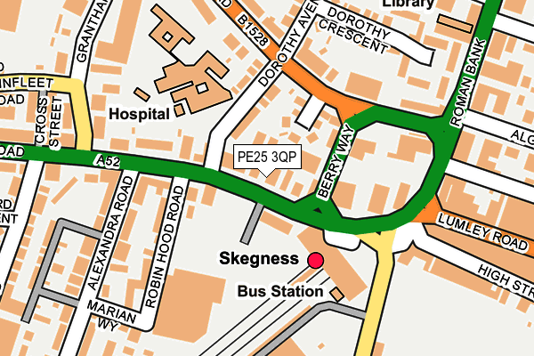 PE25 3QP map - OS OpenMap – Local (Ordnance Survey)