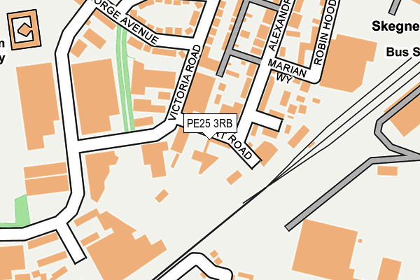 PE25 3RB map - OS OpenMap – Local (Ordnance Survey)