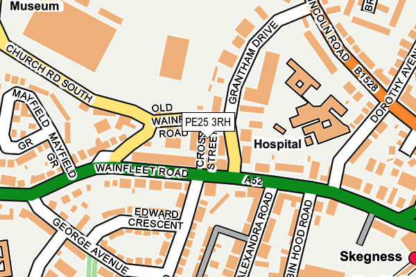 PE25 3RH map - OS OpenMap – Local (Ordnance Survey)