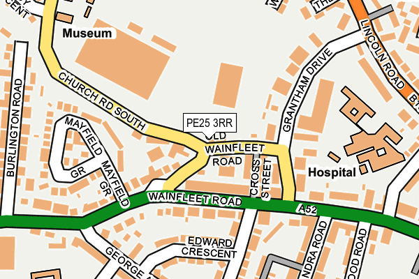 PE25 3RR map - OS OpenMap – Local (Ordnance Survey)
