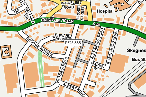 PE25 3SB map - OS OpenMap – Local (Ordnance Survey)