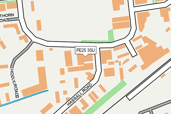 PE25 3SU map - OS OpenMap – Local (Ordnance Survey)