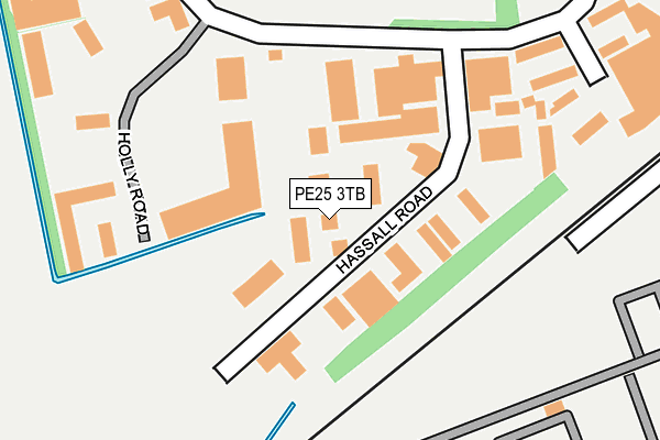 PE25 3TB map - OS OpenMap – Local (Ordnance Survey)