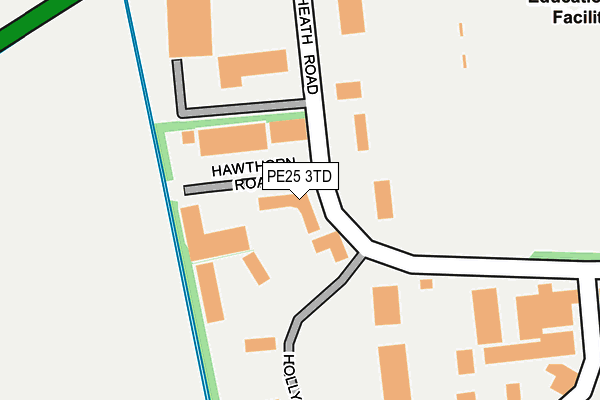 PE25 3TD map - OS OpenMap – Local (Ordnance Survey)