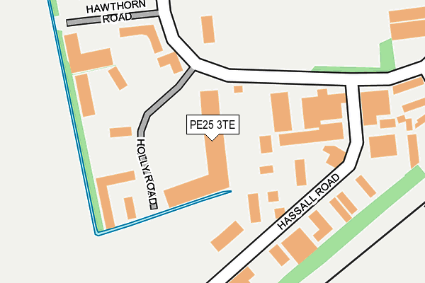 PE25 3TE map - OS OpenMap – Local (Ordnance Survey)