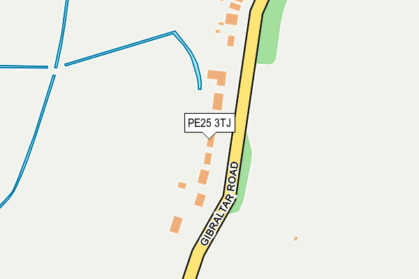 PE25 3TJ map - OS OpenMap – Local (Ordnance Survey)