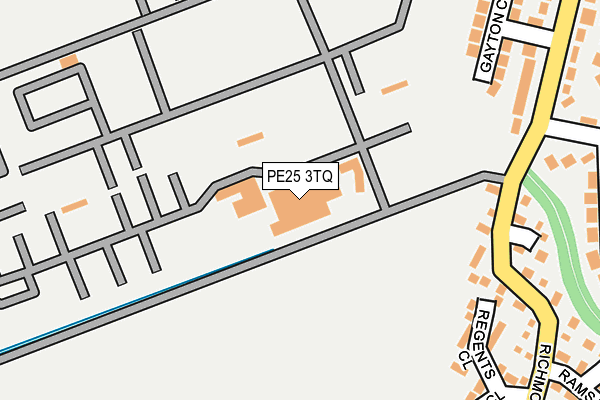 PE25 3TQ map - OS OpenMap – Local (Ordnance Survey)