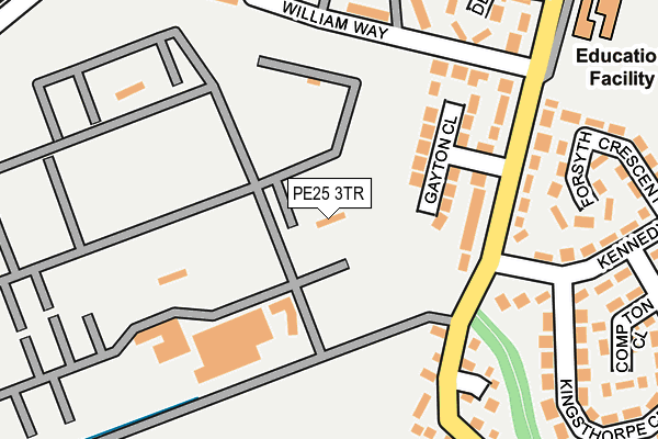 PE25 3TR map - OS OpenMap – Local (Ordnance Survey)