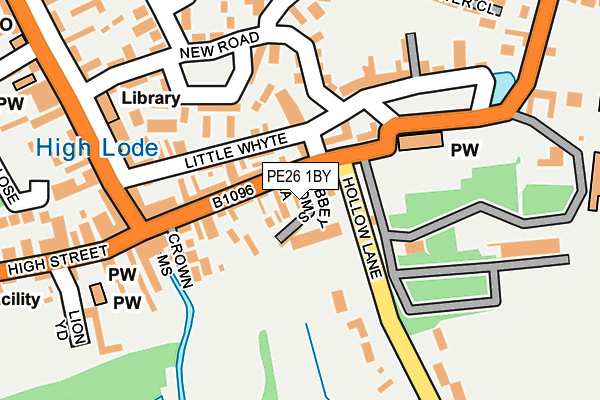 PE26 1BY map - OS OpenMap – Local (Ordnance Survey)