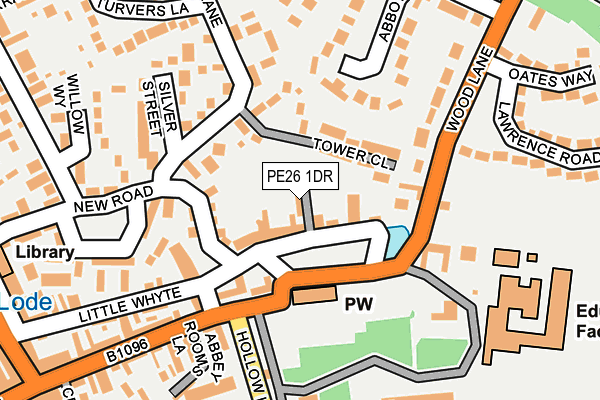 PE26 1DR map - OS OpenMap – Local (Ordnance Survey)