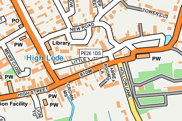 PE26 1DS map - OS OpenMap – Local (Ordnance Survey)