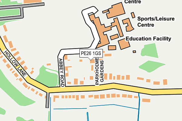 PE26 1GS map - OS OpenMap – Local (Ordnance Survey)