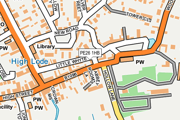 PE26 1HB map - OS OpenMap – Local (Ordnance Survey)