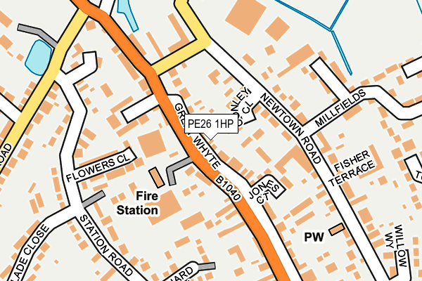 PE26 1HP map - OS OpenMap – Local (Ordnance Survey)