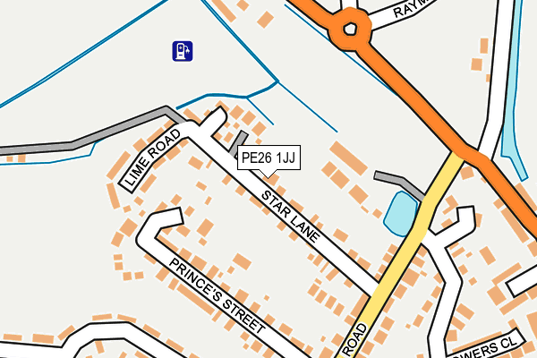 PE26 1JJ map - OS OpenMap – Local (Ordnance Survey)