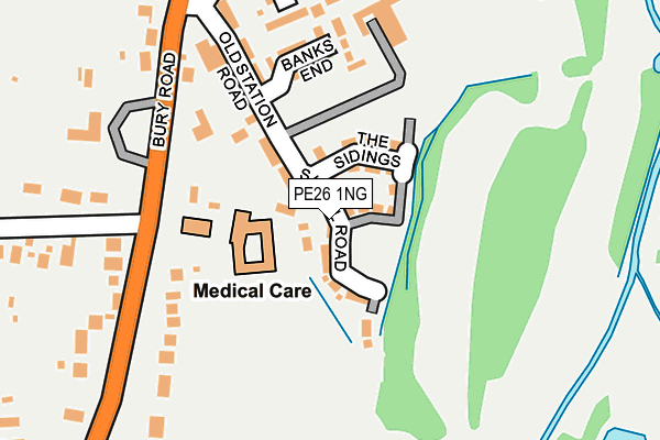 PE26 1NG map - OS OpenMap – Local (Ordnance Survey)