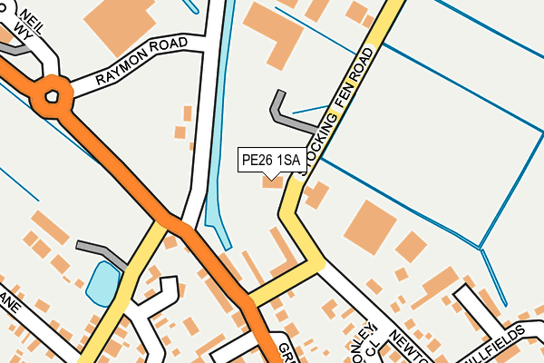 PE26 1SA map - OS OpenMap – Local (Ordnance Survey)