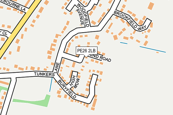 PE26 2LB map - OS OpenMap – Local (Ordnance Survey)