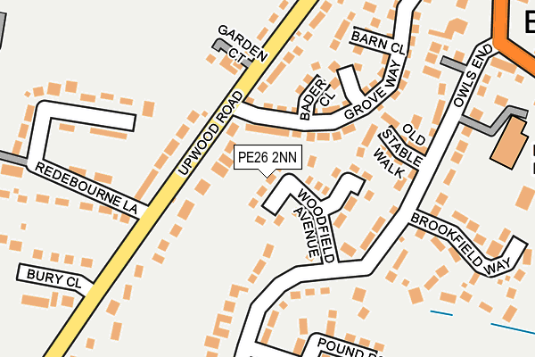 PE26 2NN map - OS OpenMap – Local (Ordnance Survey)