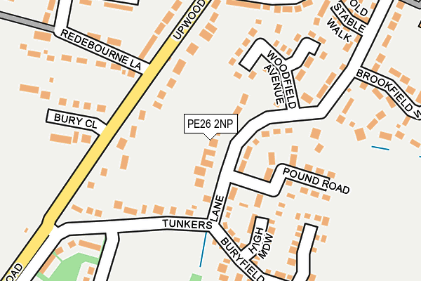 PE26 2NP map - OS OpenMap – Local (Ordnance Survey)