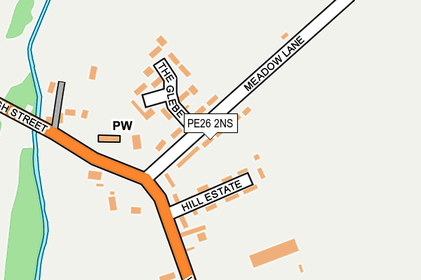 PE26 2NS map - OS OpenMap – Local (Ordnance Survey)