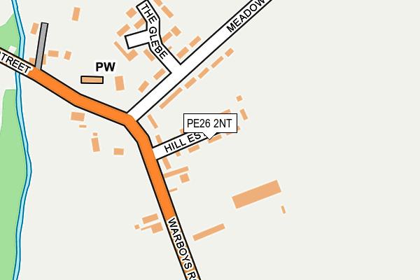 PE26 2NT map - OS OpenMap – Local (Ordnance Survey)