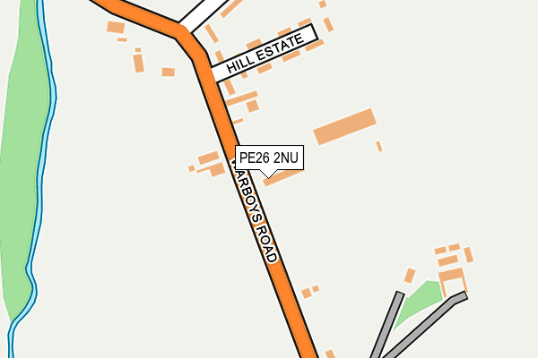 PE26 2NU map - OS OpenMap – Local (Ordnance Survey)