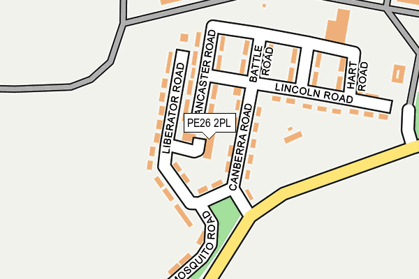 PE26 2PL map - OS OpenMap – Local (Ordnance Survey)