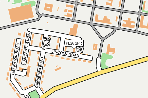 PE26 2PR map - OS OpenMap – Local (Ordnance Survey)