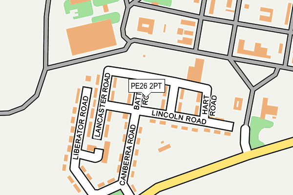 PE26 2PT map - OS OpenMap – Local (Ordnance Survey)